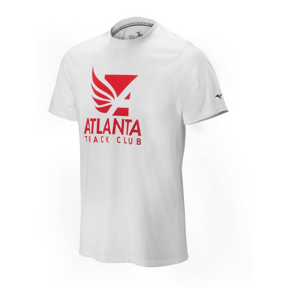 Camisetas Mizuno Atlanta Track Club 50/50 Para Hombre Blancos 2815706-DV